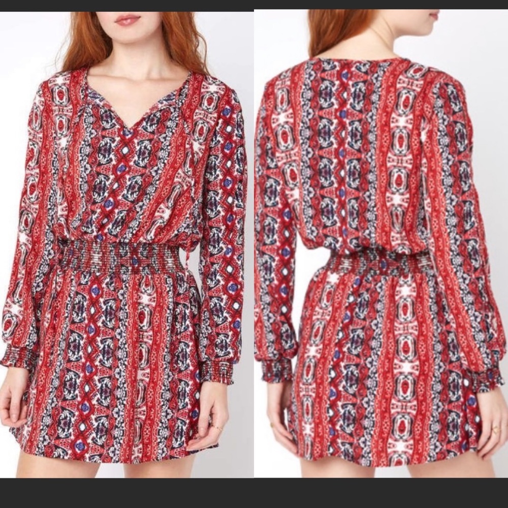 Juniper BLU Smock Waist Dress M